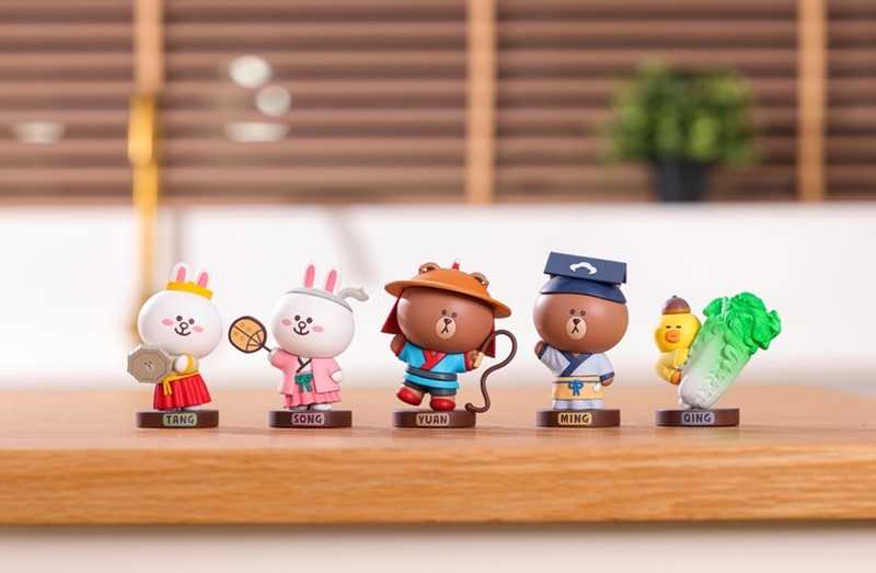 【高雄冠軍】25年8月預購 代理版 盒玩 Line Friends X 國立故宮博物院100週年紀念 中盒5入