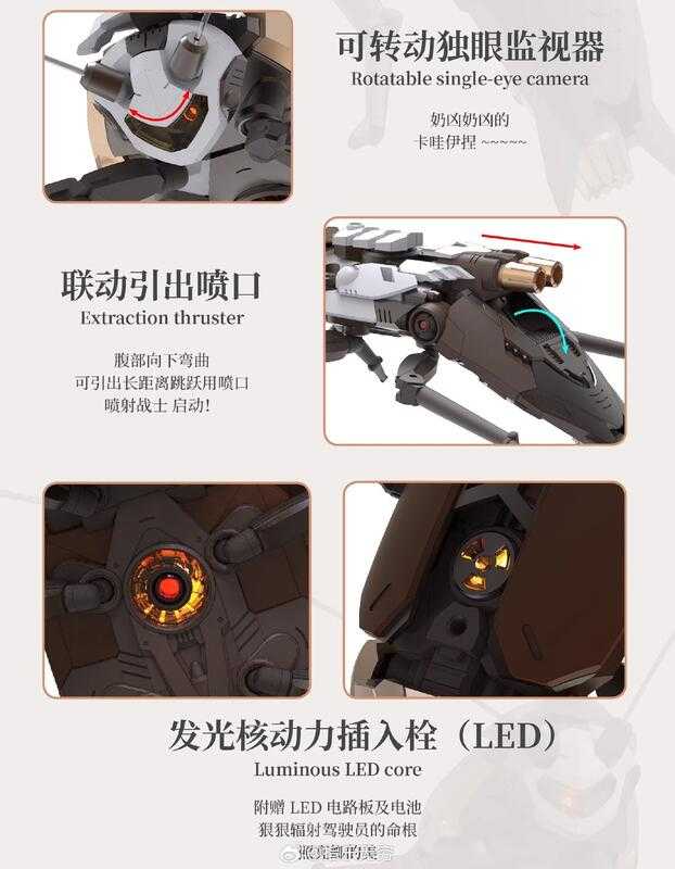 【高雄冠軍】25年第四季預購 蘿播動漫 組裝 RB-P-02 粵式重型多功能通勤載具 超大蠊 大蟑螂 棕+白外殼