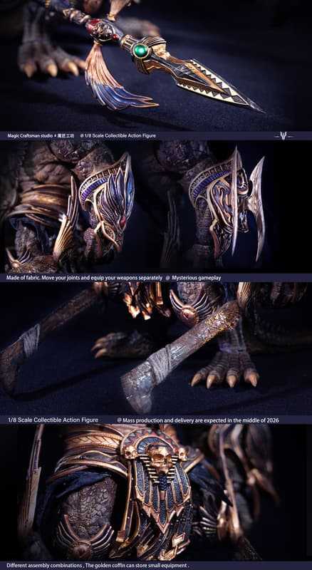 【高雄冠軍】26年第三季預購 魔匠工坊 亂神殿系列 原創鱷魚 埃及 索貝克 荒漠巨鱷 1/12 可動 免訂金0129