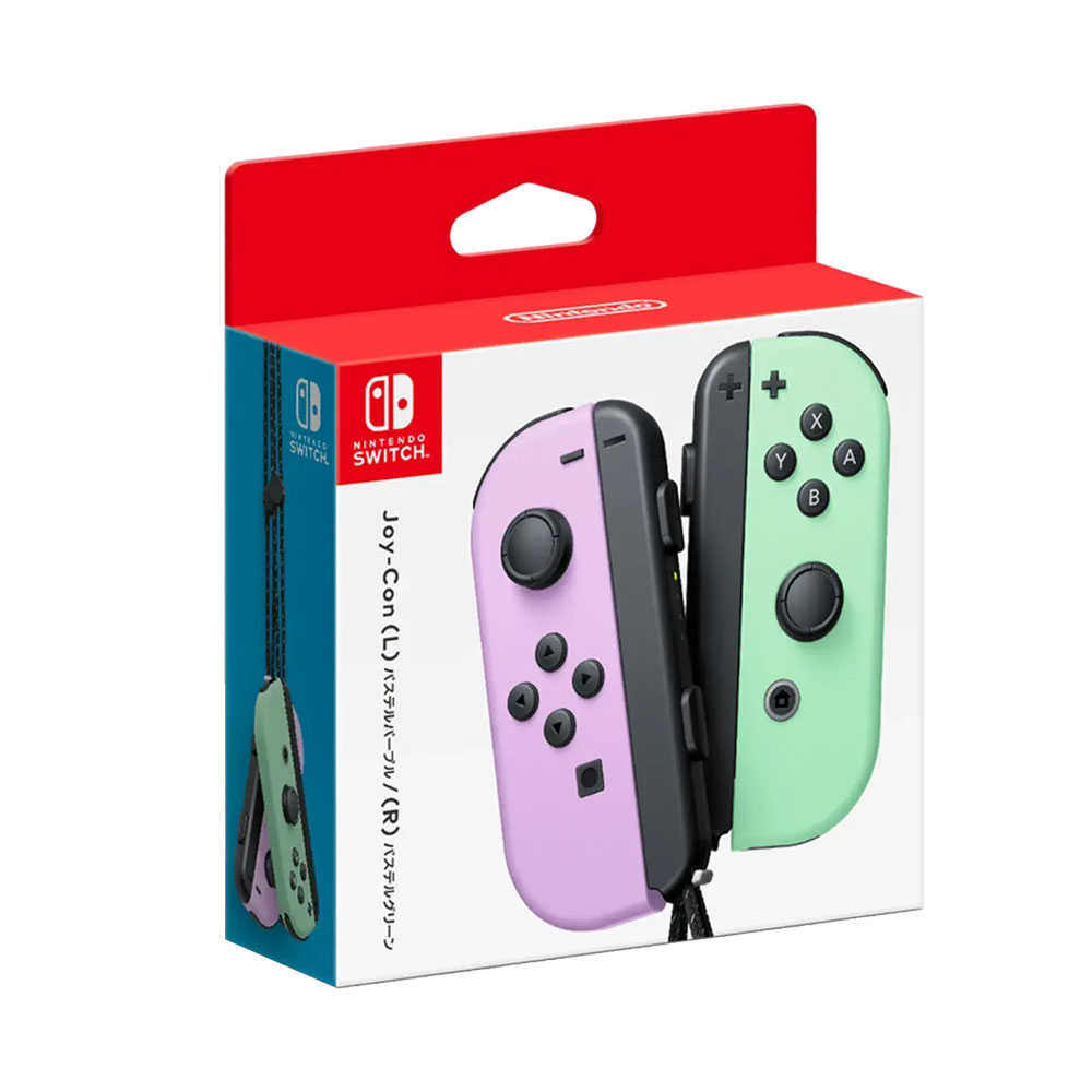 NS周邊 Joy-Con (L/R)【淡雅紫/淡雅綠】《台灣公司貨》