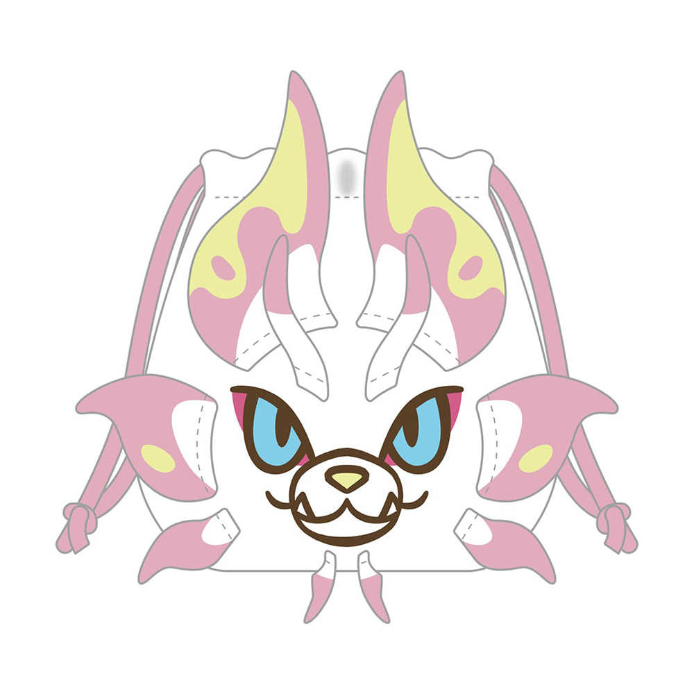 預購 預計2025年10月發售-CAPCOM MH Chibi 魔物獵人 束口袋 泡狐龍