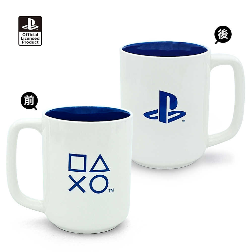 PlayStation OLP 馬克杯  白(海軍藍logo)