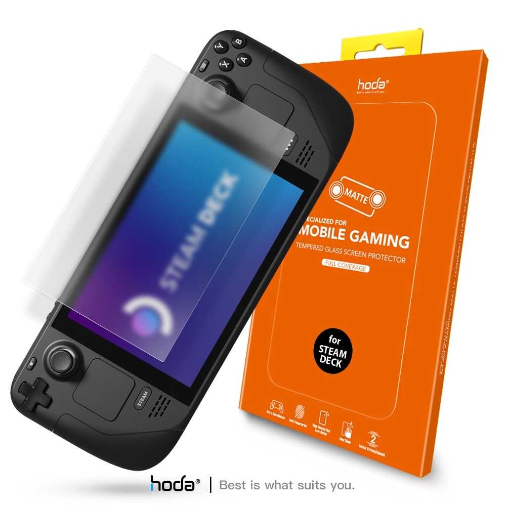 hoda Steam Deck2.5D全透明手遊專用霧面玻璃貼