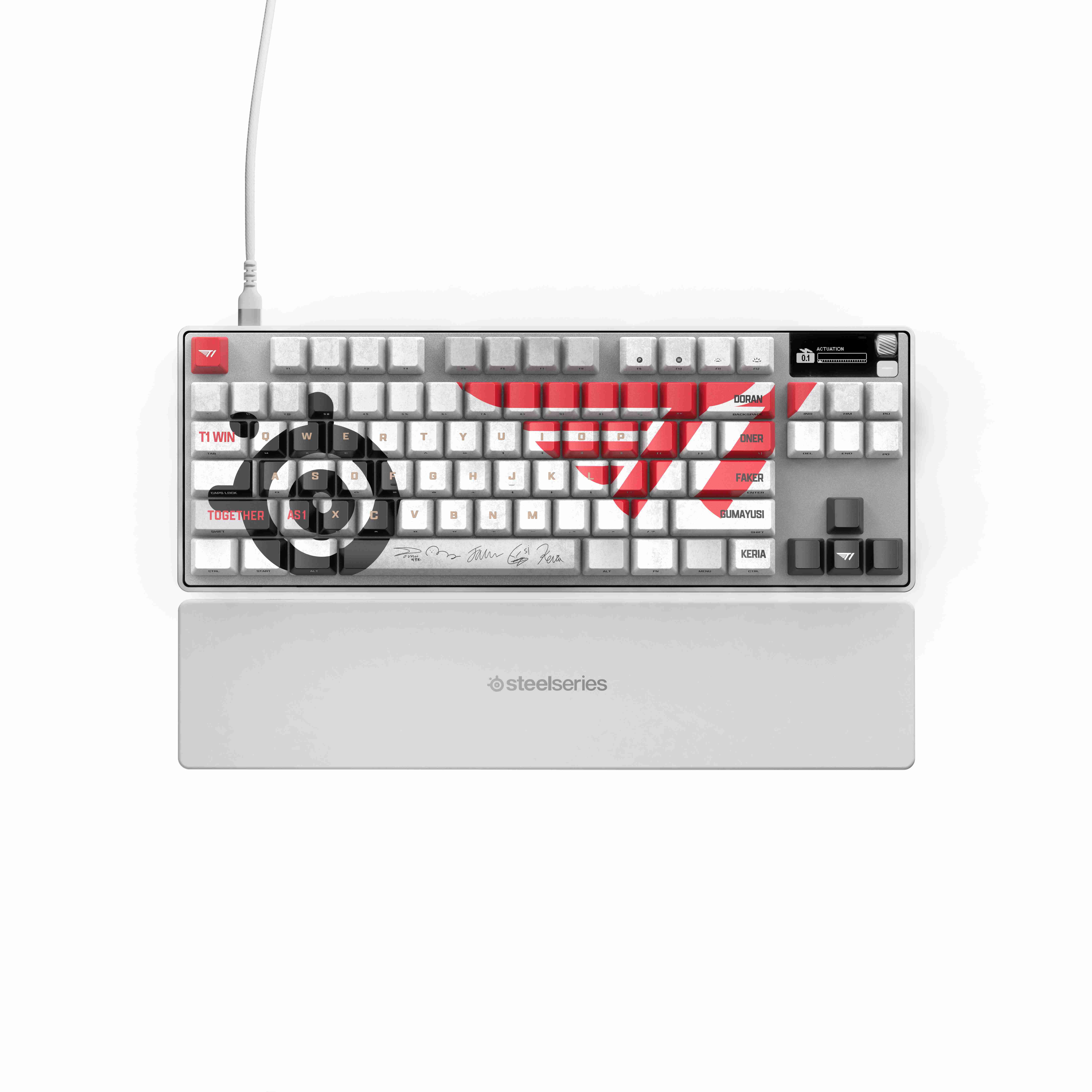 SteelSeries賽睿Apex Pro Gen 3有線電競鍵盤-英文+ T1鍵帽