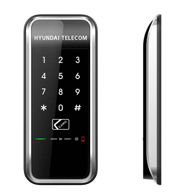 現代電子鎖HDL-1100S卡片/密碼/可用悠遊卡/可用信用卡輔助電子鎖【台灣總代理公司貨】