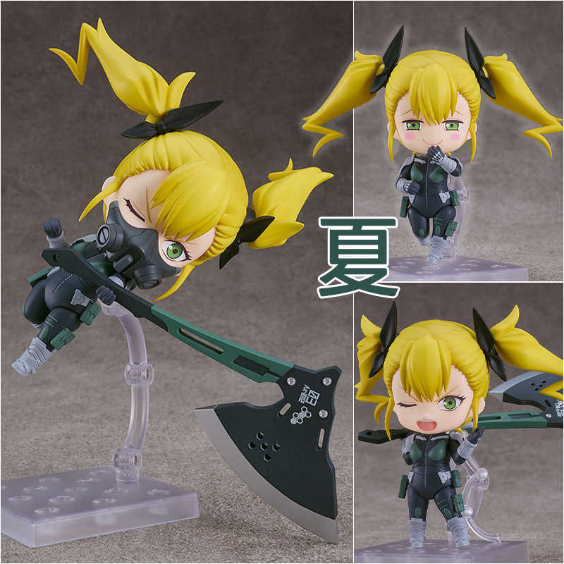 《夏本舖》代理 GSC 黏土人 2483 怪獸8號 四之宮琪歌露 專用武器 防衛隊面罩 天才 少女 衝擊波 巨斧 Q版