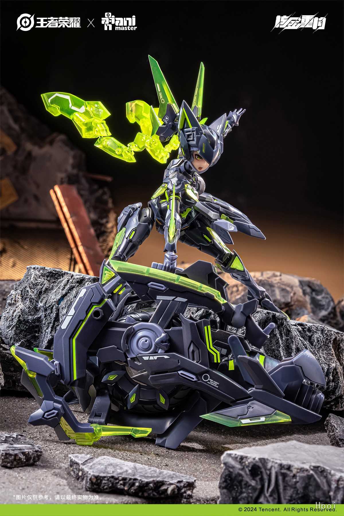 《夏本舖》現貨 大漫匠 AniMester 核金重構 王者榮耀 孫尚香 末日機甲型態 1/12 極速摩托 組裝 模型