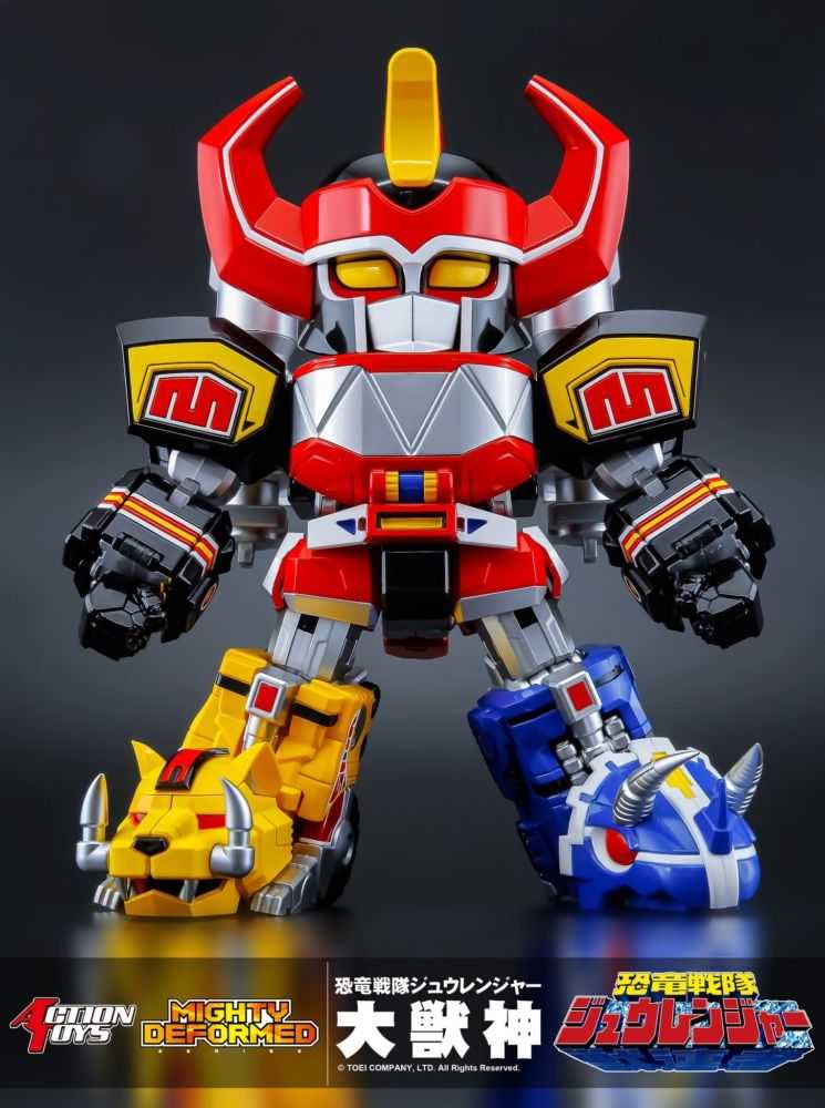 《夏本舖》現貨 ACTION TOYS MIGHTY DEFORMED 恐龍戰隊獸連者 大獸神 守護神 合體 獸戰車