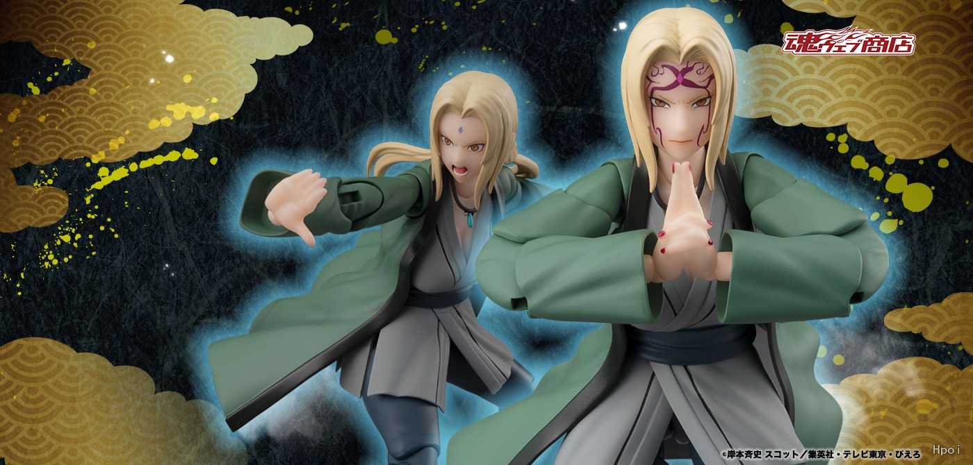 《夏本舖》代理 BANDAI S.H.Figuarts 火影忍者 綱手 百豪極致傳說的醫療忍者 可動 完成品 SHF