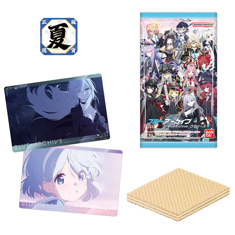《夏本舖》日版 BANDAI 蔚藍檔案 餅卡 威化餅 第4彈 角色 卡片 收集 Blue Archive 中盒20入