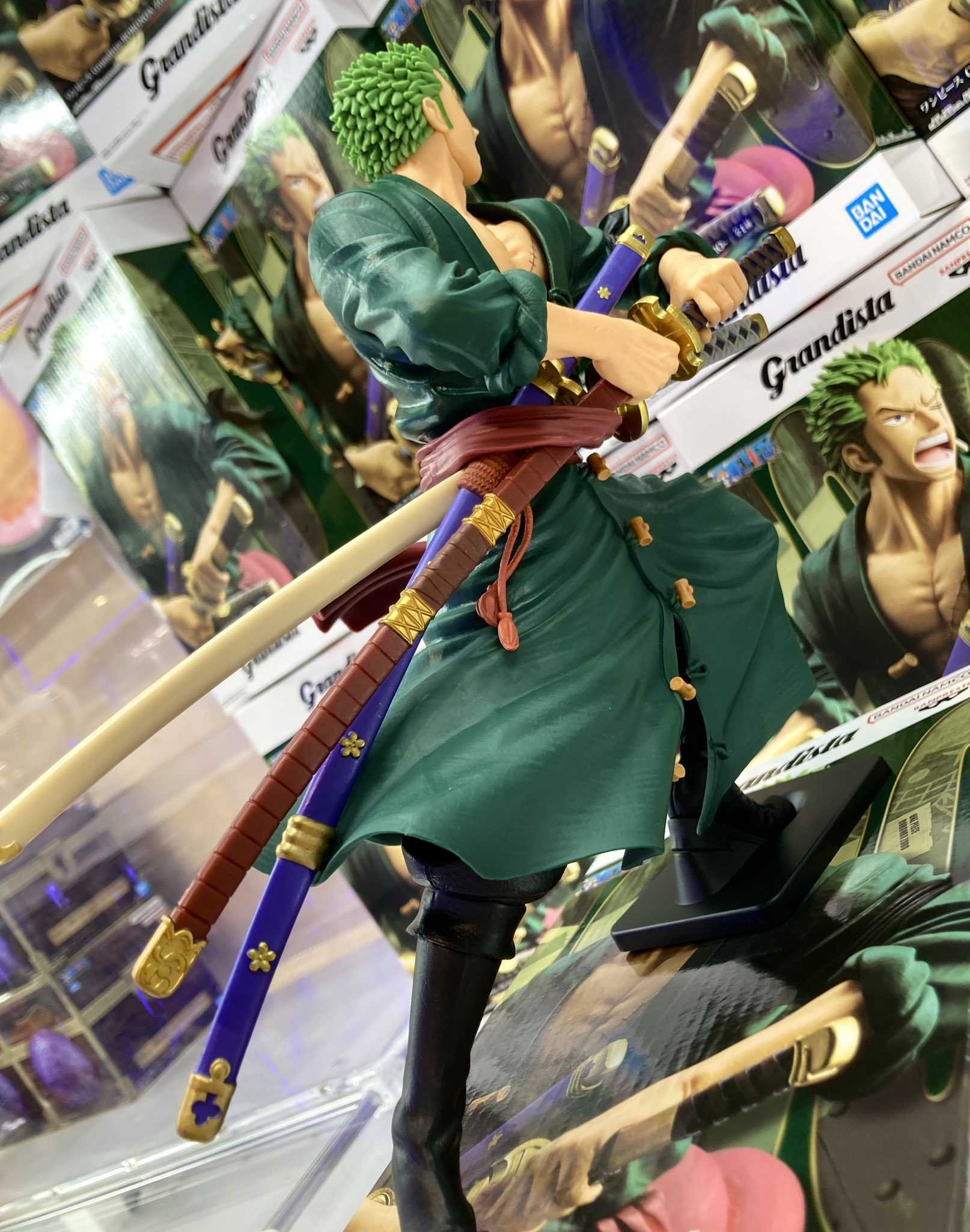 《夏本舖》代理 BANPRESTO Grandista 航海王 羅羅亞 索隆 海賊王 三千世界 三刀流 GROS 景品