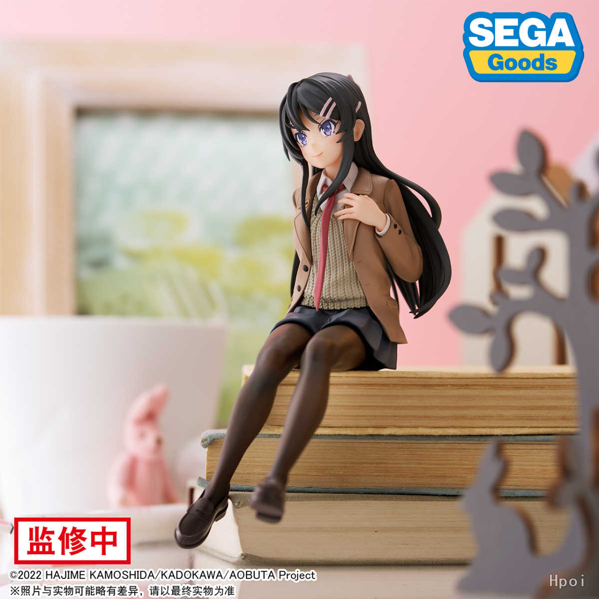 《夏本舖》代理 SEGA 青春豬頭少年不會夢到紅書包女孩 櫻島麻衣 坐姿 制服 學姐 演員 黑長直 髮夾 女王 景品