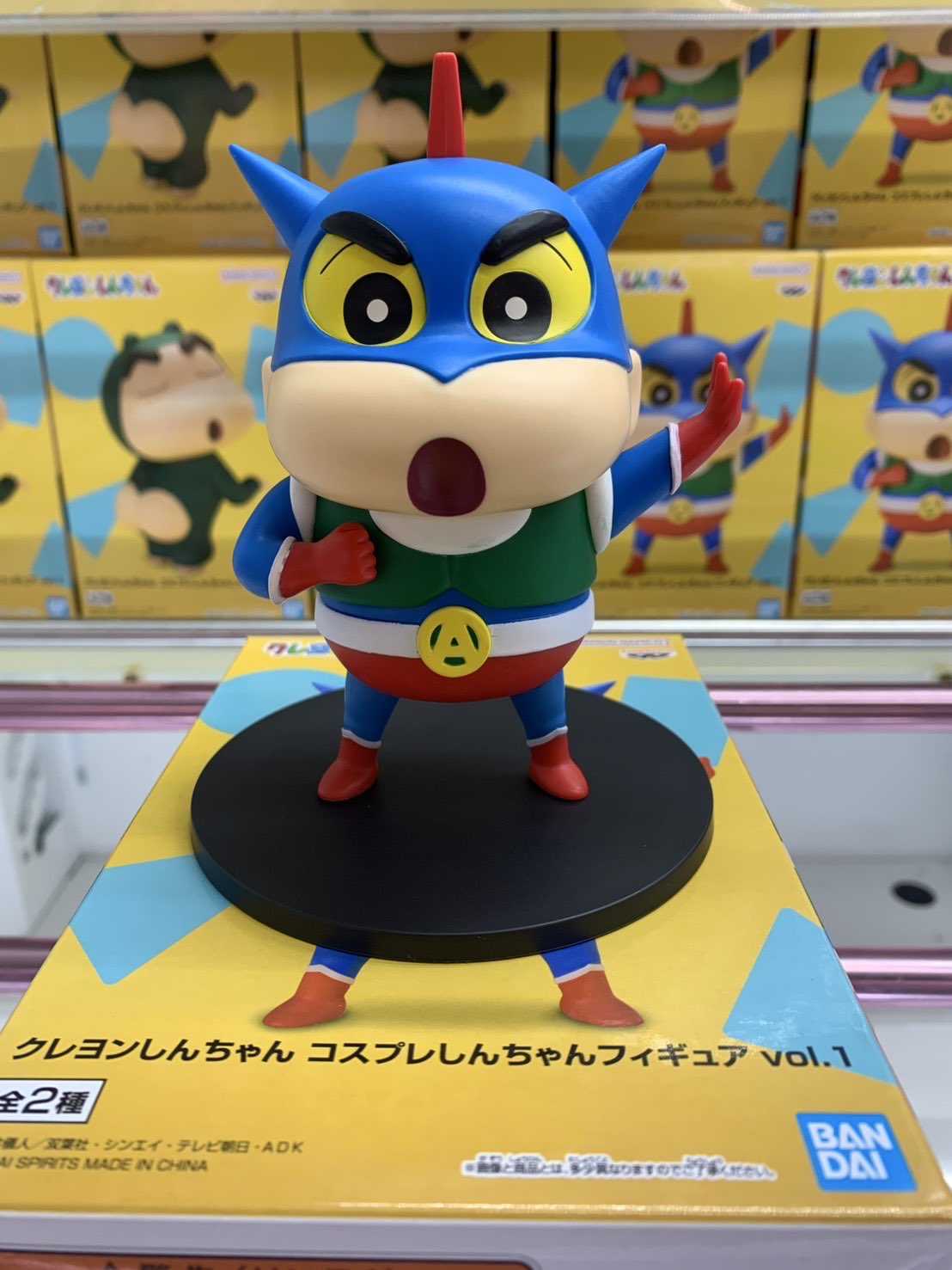 《夏本舖》日版 BANPRESTO 蠟筆小新 COSPLAY 小新 vol.1 A款 動感超人裝 B款 屁屁怪獸裝 景品