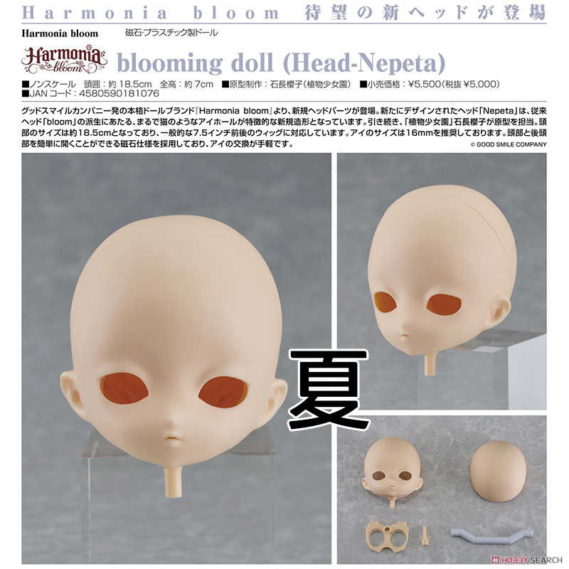 《夏本舖》日版 GSC Harmonia bloom blooming doll root Head-Nepeta 頭部