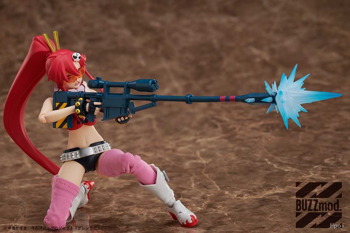 《夏本舖》代理 ANIPLEX BUZZmod 天元突破 紅蓮螺巖 庸子 1/12 狙擊手 二重關節 可動 人偶 完成品