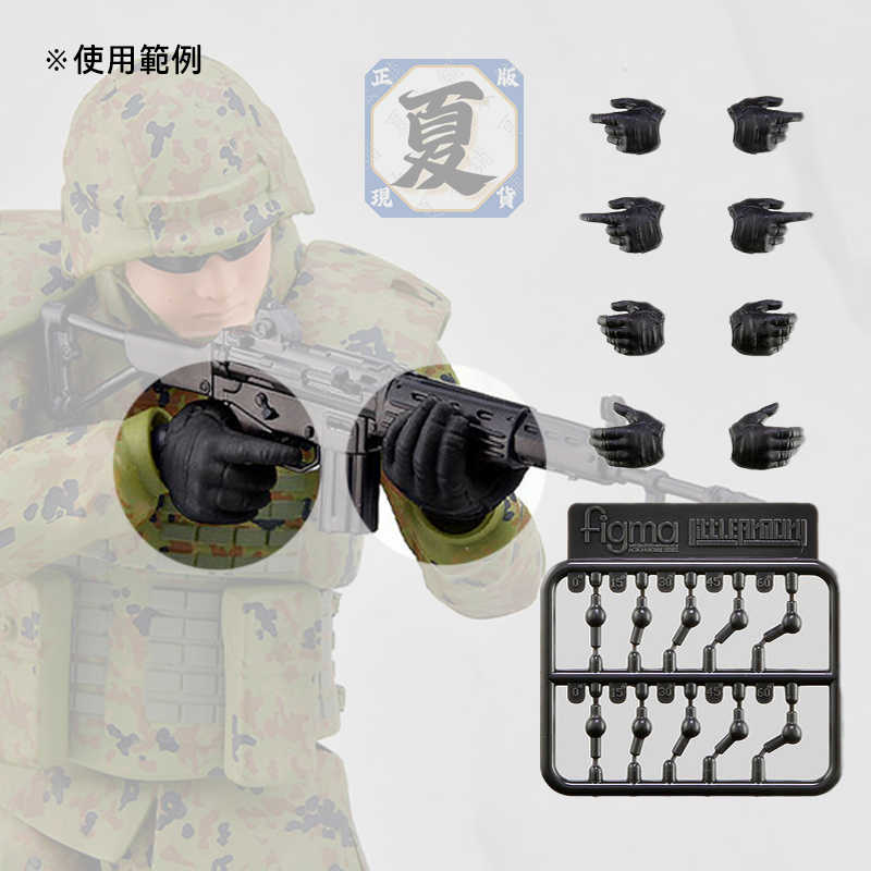 《夏本舖》代理 TOMYTEC LAOP18 figma 專用戰術手套 L尺寸 黑色 迷你武裝 動作 武器 組裝 模型