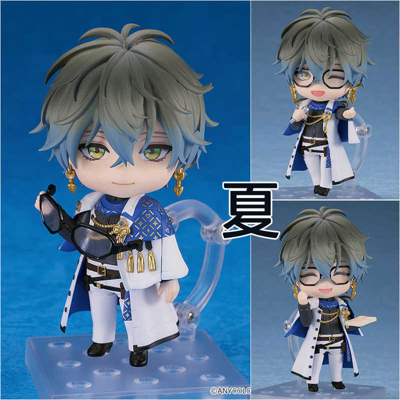 《夏本舖》代理 GSC 黏土人 2428 彩虹社EN Ike Eveland 書 萬年筆 魚子醬吐司 麥克風 眼鏡 Q版