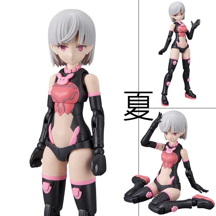 《夏本舖》代理 BANDAI 30MS SIS-T00 萊萊涅爾 顏色B 機娘 兔子 兔耳 裝甲 素體 組裝 模型 可動