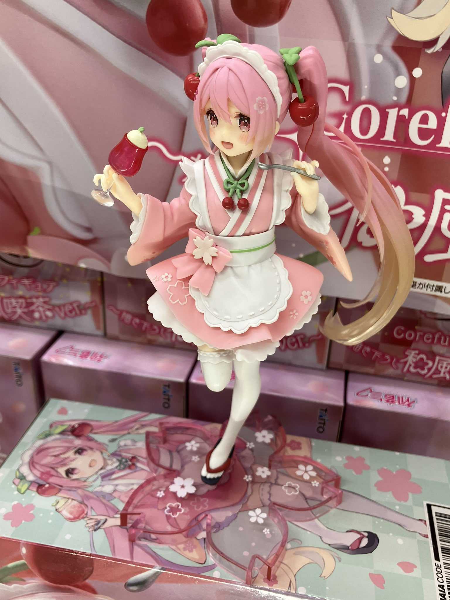《夏本舖》日版 TAITO Coreful 初音未來 初音 和風喫茶 櫻花 日式 餐飲 造型 偶像 歌姬 MIKU 景品