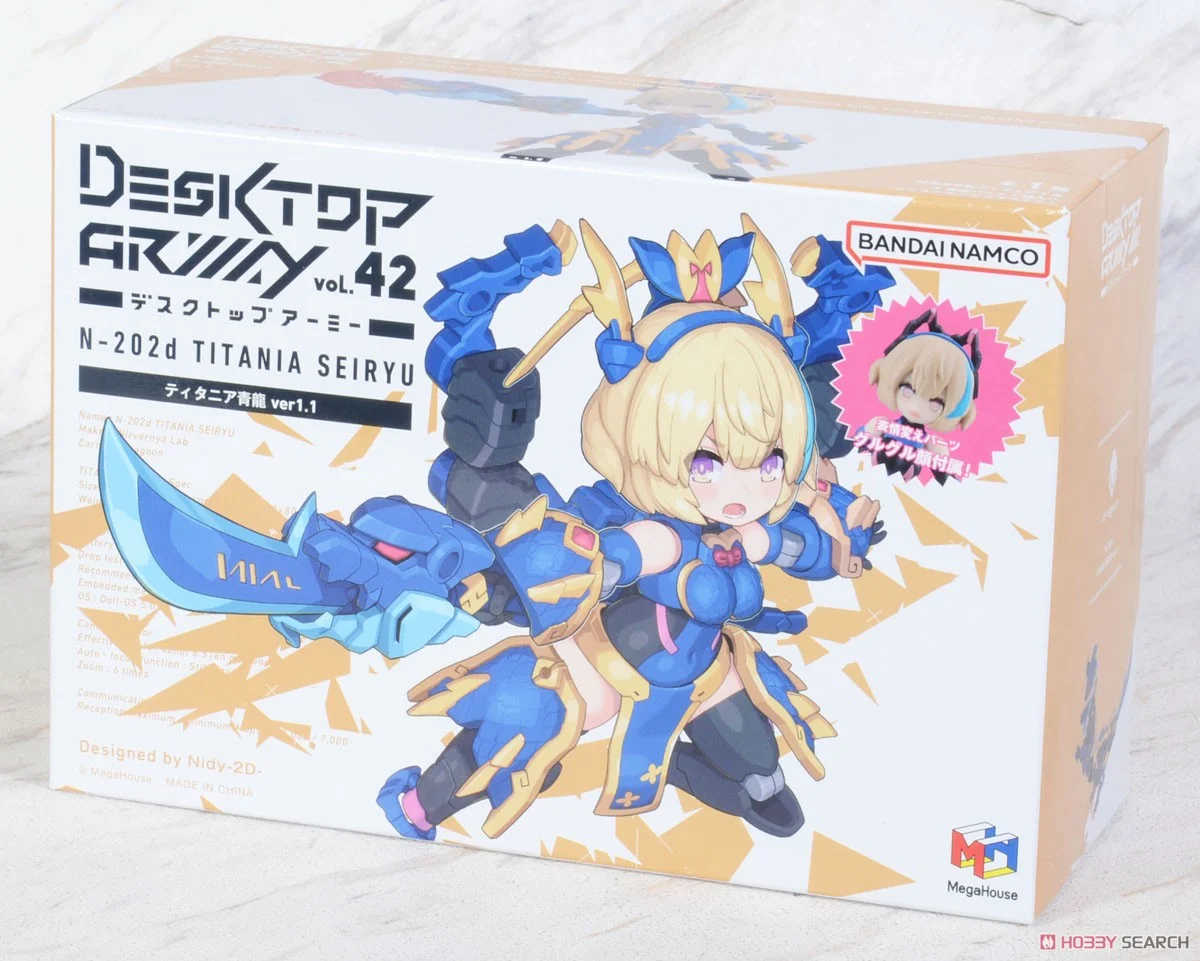 《夏本舖》代理 MegaHouse DESKTOP ARMY N-202d 泰坦尼婭 青龍v1.1 桌面機娘 武裝 可動