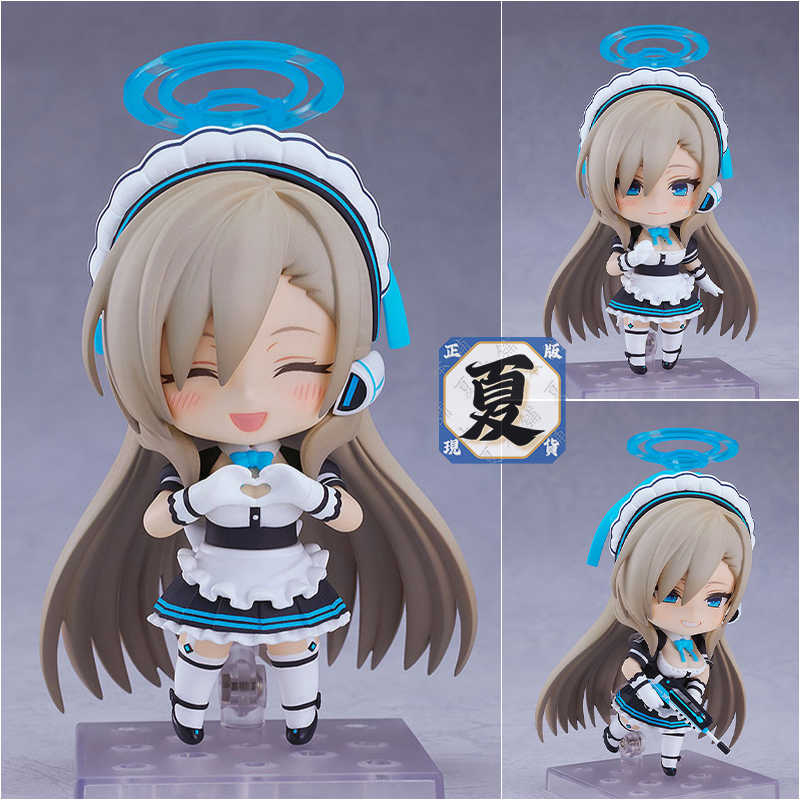《夏本舖》日版 GSC 黏土人 2611 蔚藍檔案 Blue Archive 一之瀨明日奈 愛心手配件 光環 女僕 Q版