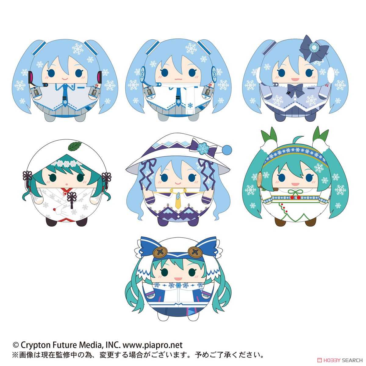 《夏本舖》日版 MAX LIMITED 初音未來 雪初音 圓滾滾布偶吊飾 胖娃 盒玩 虛擬偶像 歌姬 MIKU 中盒7入