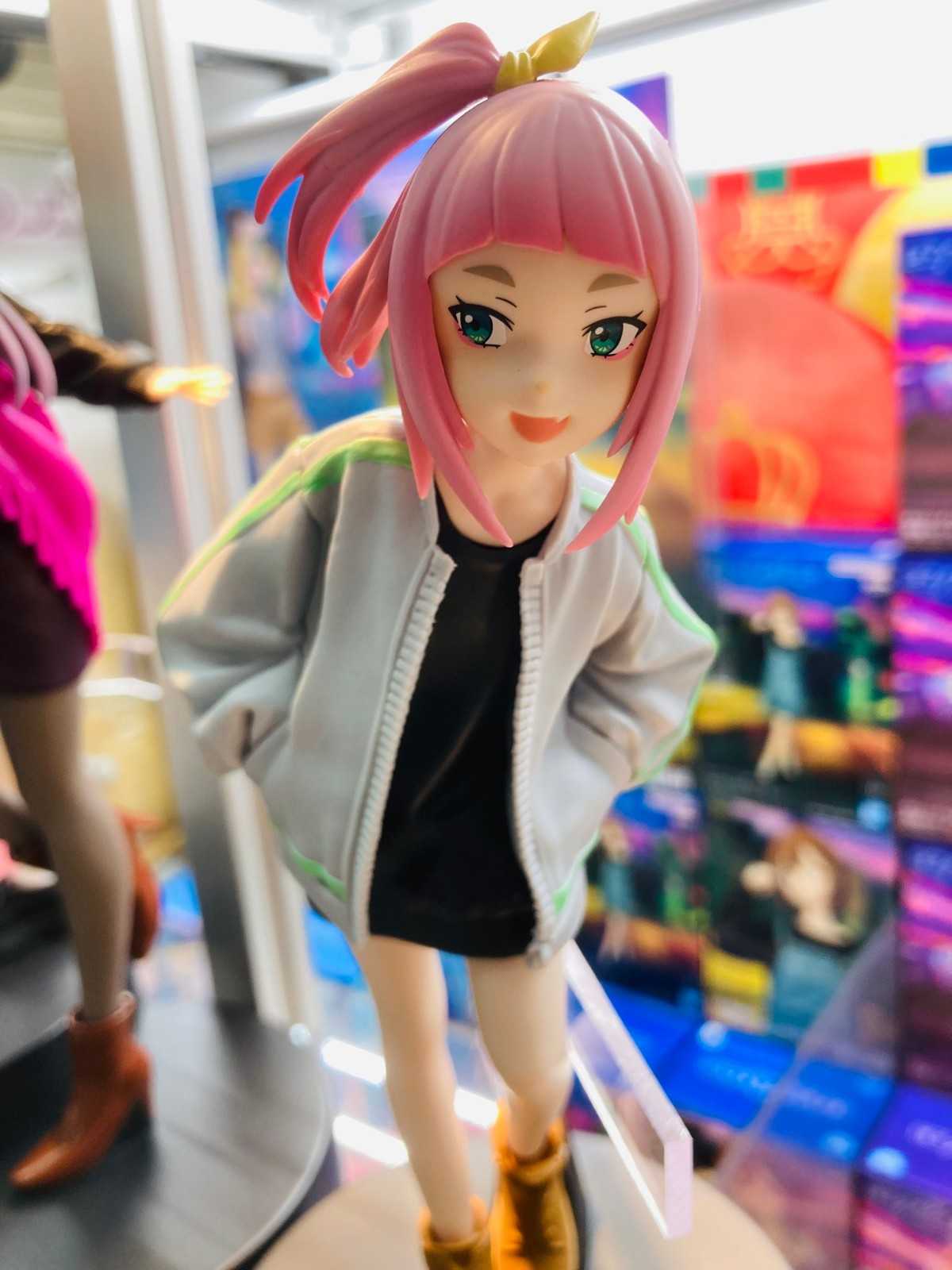 《夏本舖》日版 BANPRESTO 夜晚的水母不會游泳 渡瀨希羽衣 人形 粉毛 高中生 美少女 Vtuber 景品