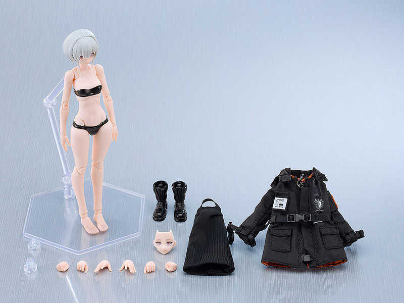 《夏本舖》日版 Max Factory PLAMAX neco 原創角色 Xi-Ⅲ 大衣版 高約15cm 可動 組裝模型