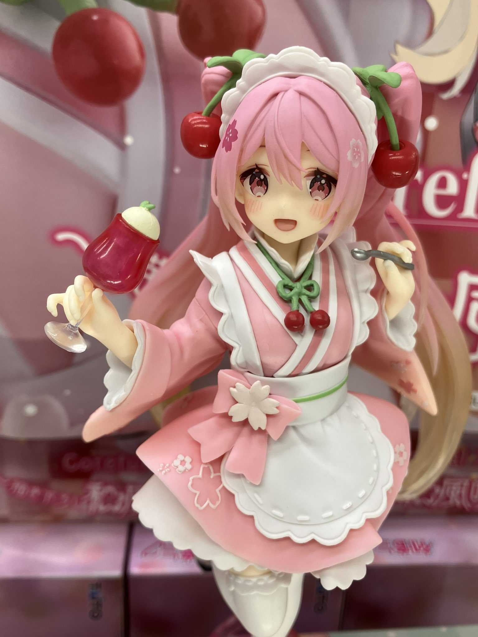 《夏本舖》日版 TAITO Coreful 初音未來 初音 和風喫茶 櫻花 日式 餐飲 造型 偶像 歌姬 MIKU 景品