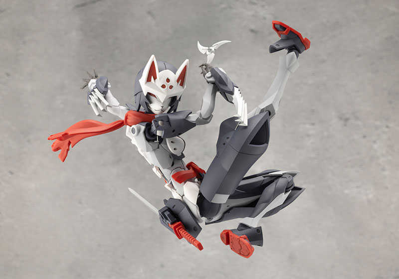 《夏本舖》日版 壽屋 無限邂逅 Megalo Maria 風魔 帥氣女忍 機娘 EX裝甲 忍者狐 素體 組裝模型 可動