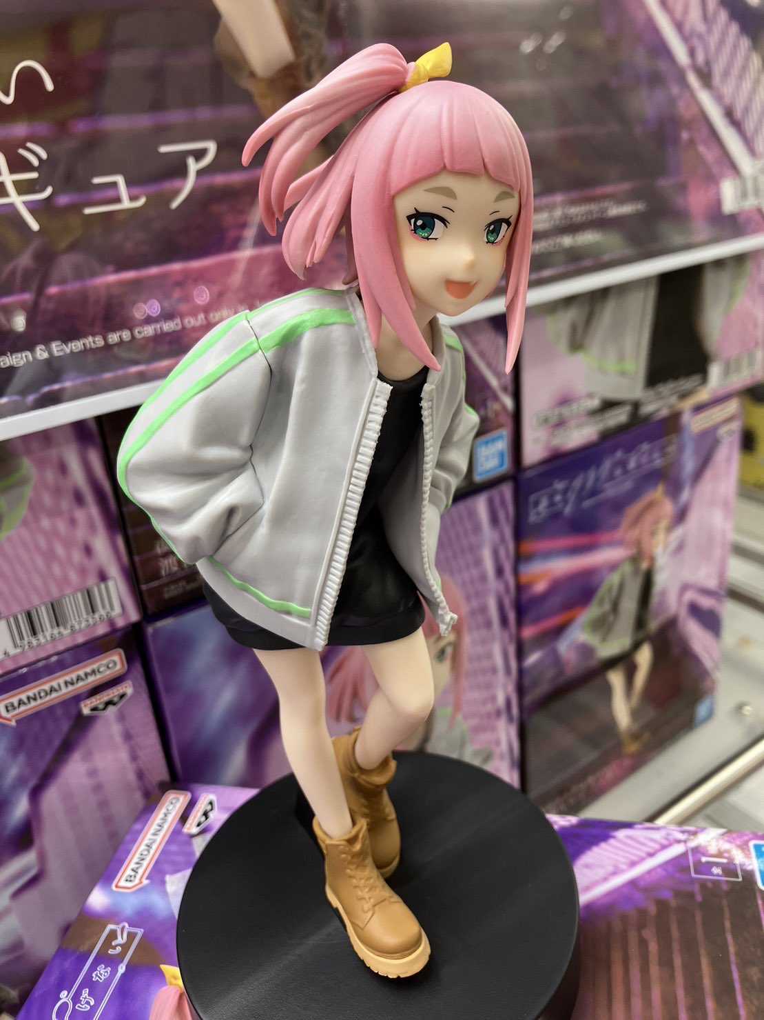 《夏本舖》日版 BANPRESTO 夜晚的水母不會游泳 渡瀨希羽衣 人形 粉毛 高中生 美少女 Vtuber 景品