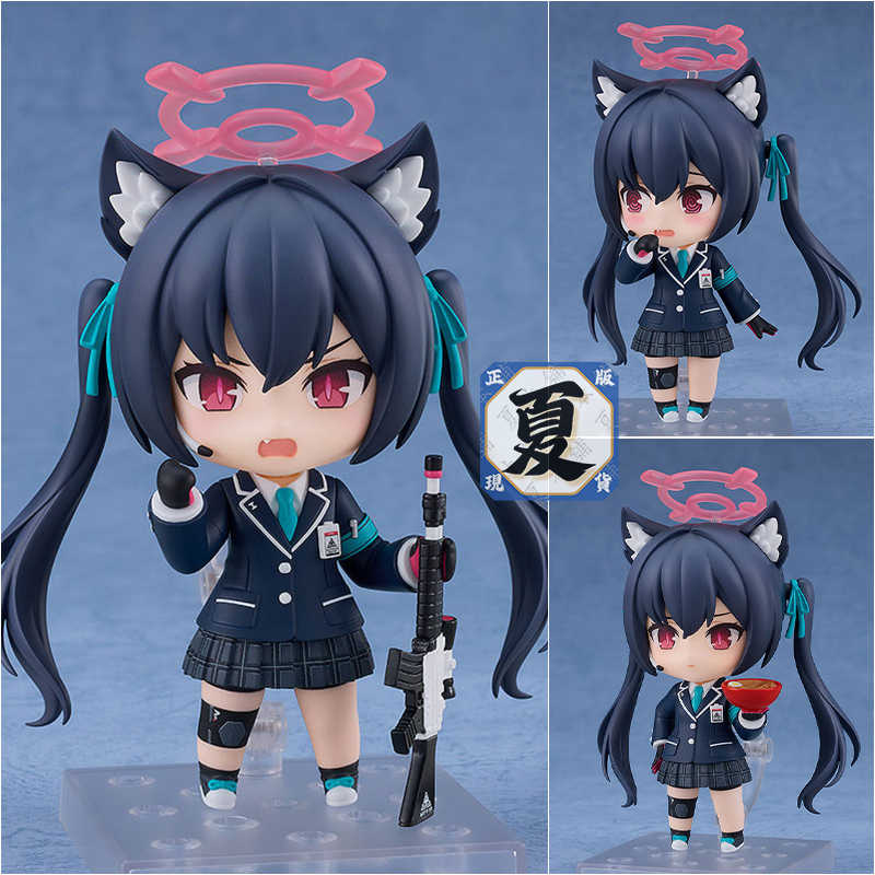 《夏本舖》代理 GSC 黏土人 2596 蔚藍檔案 Blue Archive 黑見茜香 春貓 光環 雙馬尾 貓耳 Q版