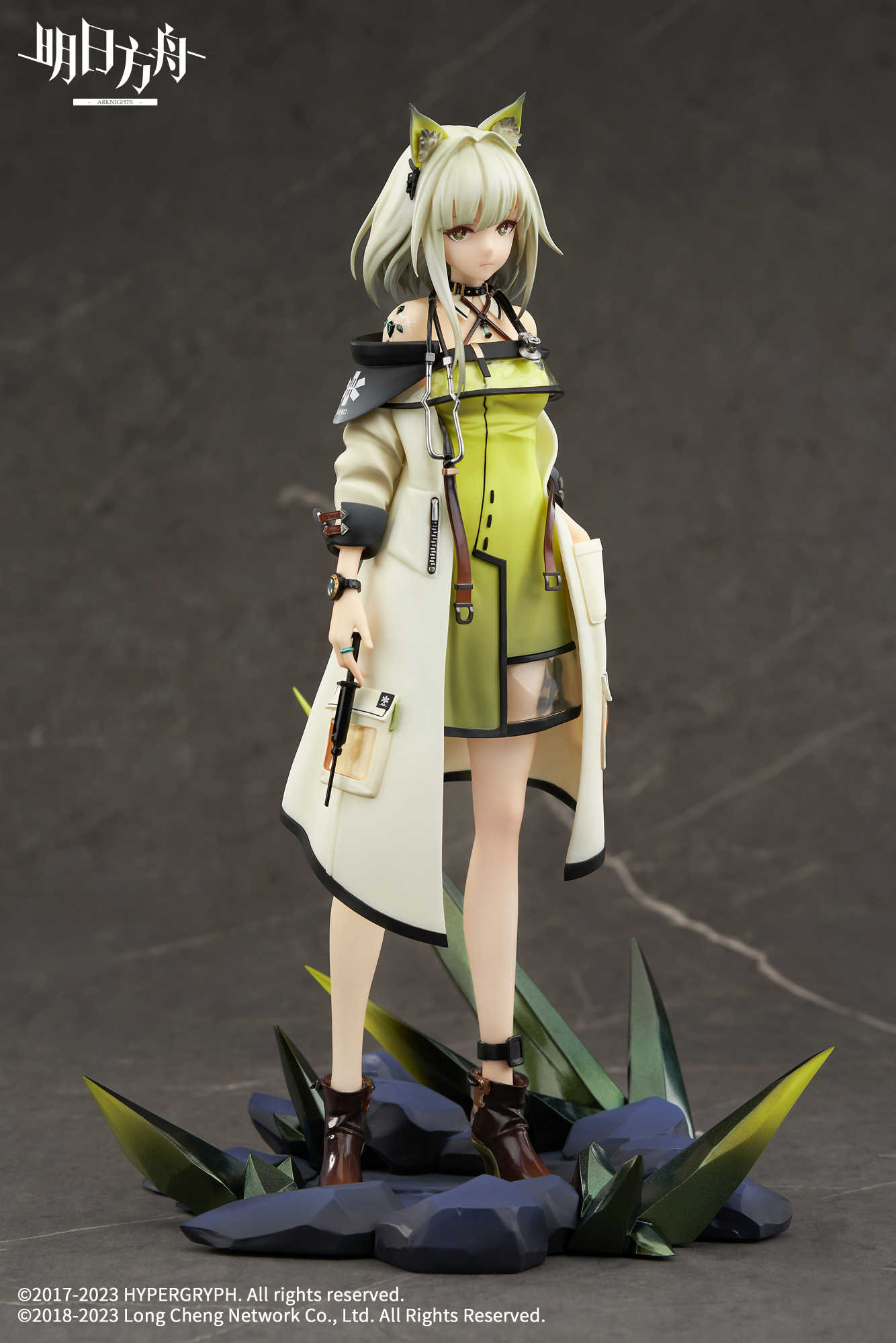 《夏本舖》現貨 APEX 特典版 明日方舟 凱爾希 1/7 內附 壓克力掛件 獸耳 白髮 制服 外套 短靴 站姿 地台