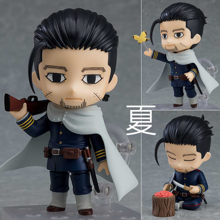 《夏本舖》代理 GSC 黏土人 1534 黃金神威 尾形百之助 陸軍第七師團 上等兵 步槍 武器 披風 鬍渣 木台 Q版