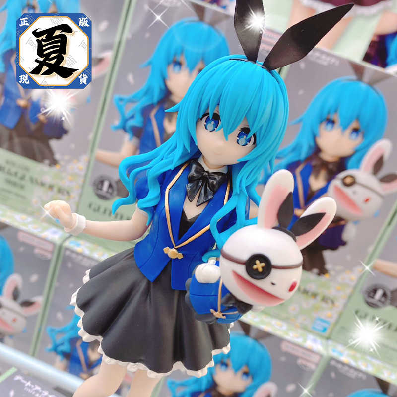 《夏本舖》代理 BANPRESTO G\u0026G 約會大作戰 氷芽川四糸乃 兔子 手偶 四糸奈 兔耳 溫柔 小天使 藍色 景品