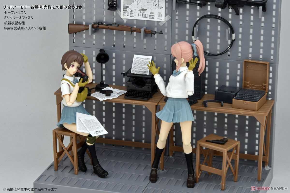 《夏本舖》日版 TOMYTEC FIGMA LD045 軍事辦公室A 迷你武裝 組裝 模型 LittleArmory