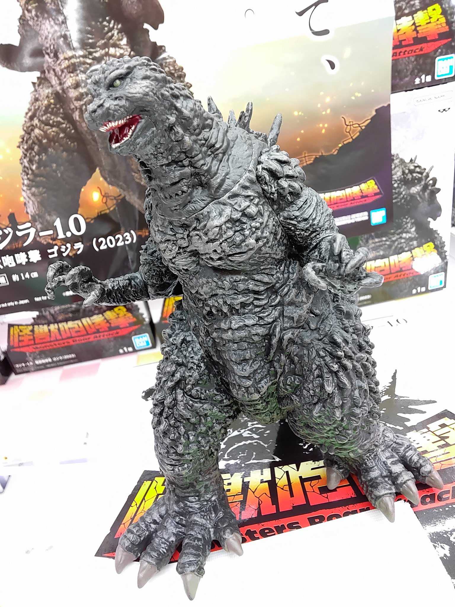 《夏本舖》日版 BANPRESTO 哥吉拉-1.0 怪獸咆哮哥吉拉 特攝 電影 怪獸 破壞 戰鬥 怪獸 光線 懷舊 景品