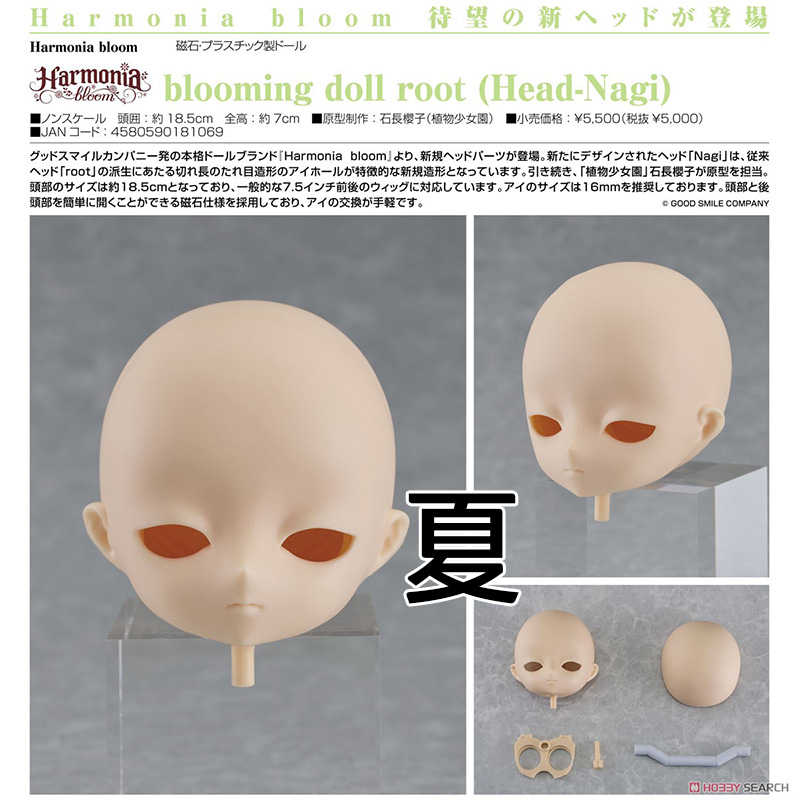 《夏本舖》日版 GSC Harmonia bloom blooming doll root Head-Nagi 頭部零件