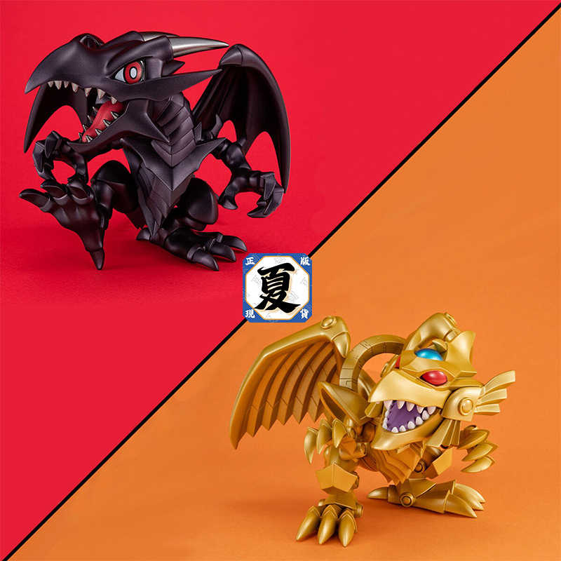 《夏本舖》代理 MegaHouse 特典版 MEGATOON 遊戲王 真紅眼黑龍＆太陽神的翼神龍套組 特典 寫真卡 Q版