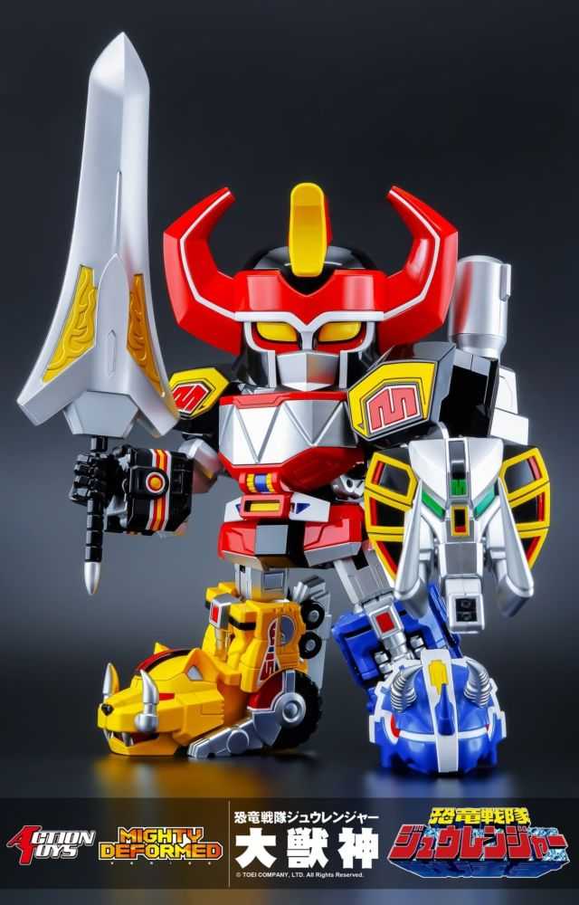 《夏本舖》現貨 ACTION TOYS MIGHTY DEFORMED 恐龍戰隊獸連者 大獸神 守護神 合體 獸戰車