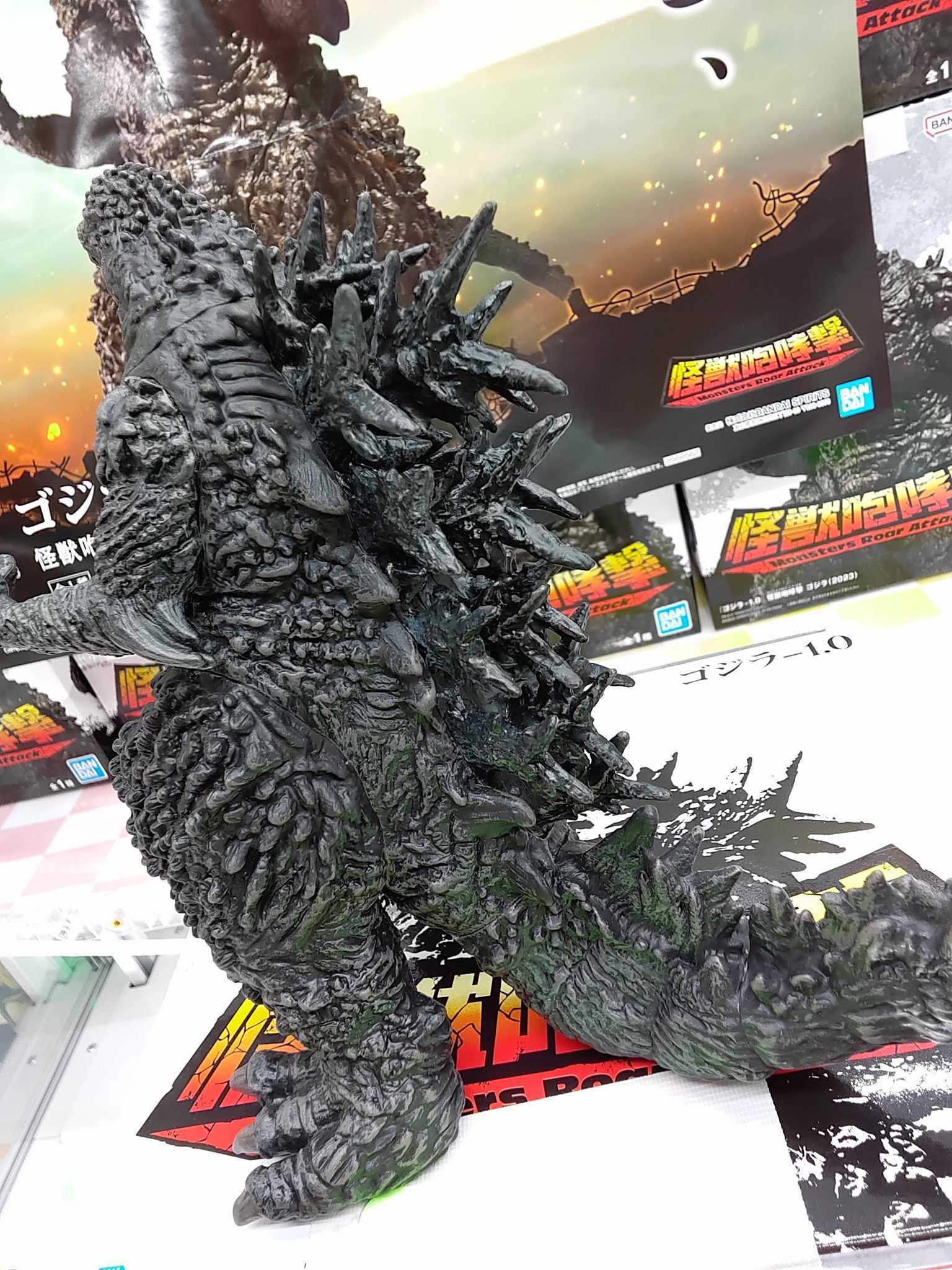 《夏本舖》日版 BANPRESTO 哥吉拉-1.0 怪獸咆哮哥吉拉 特攝 電影 怪獸 破壞 戰鬥 怪獸 光線 懷舊 景品