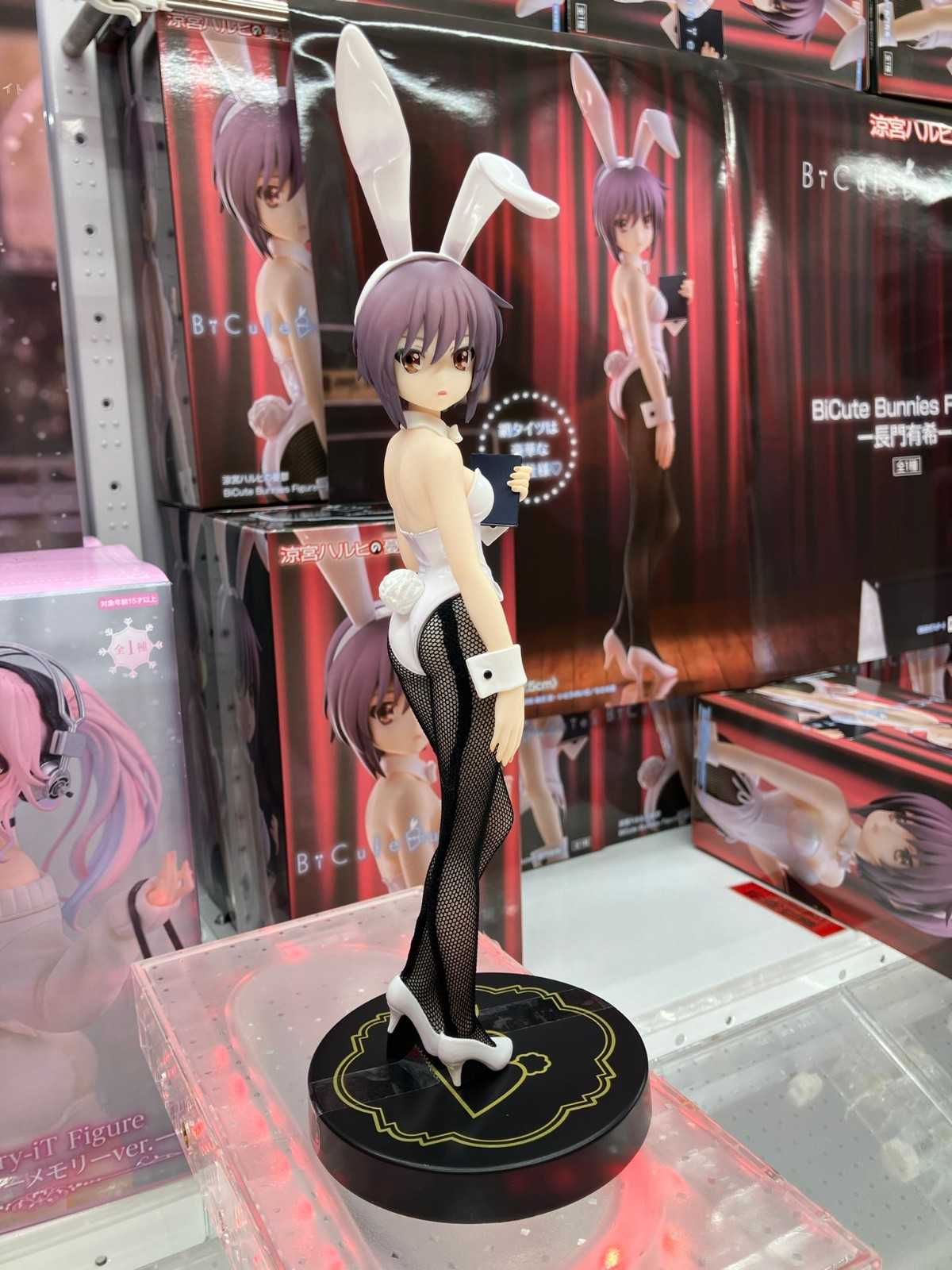 《夏本舖》日版 FuRyu BiCute Bunnies 涼宮春日的憂鬱 長門有希 兔女郎 兔耳 書本 黑絲 少女 景品