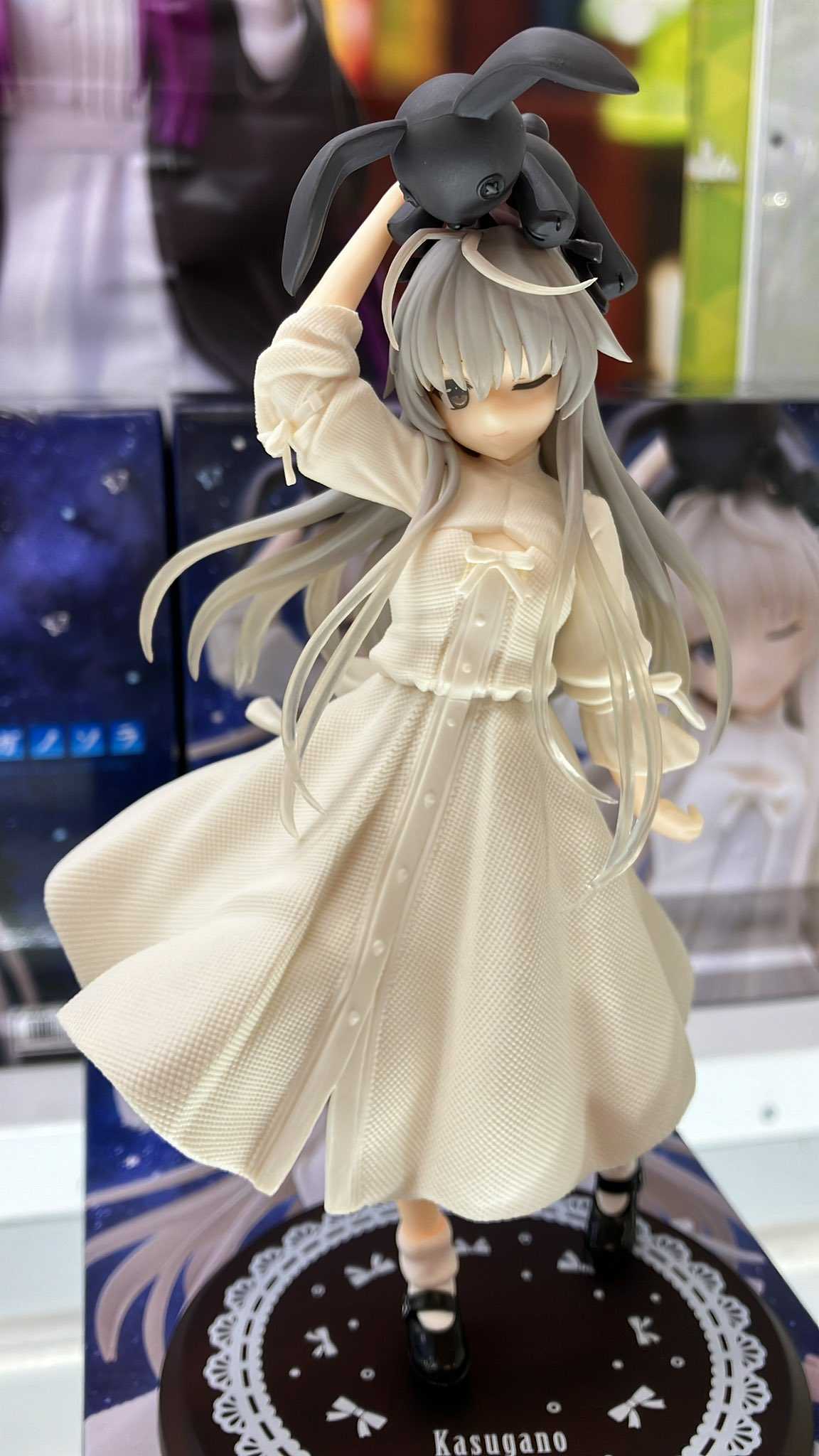 《夏本舖》日版 TAITO Coreful 緣之空 春日野穹 平靜 端莊 白色洋裝 兔子玩偶 轉學生 高中生 妹妹 景品