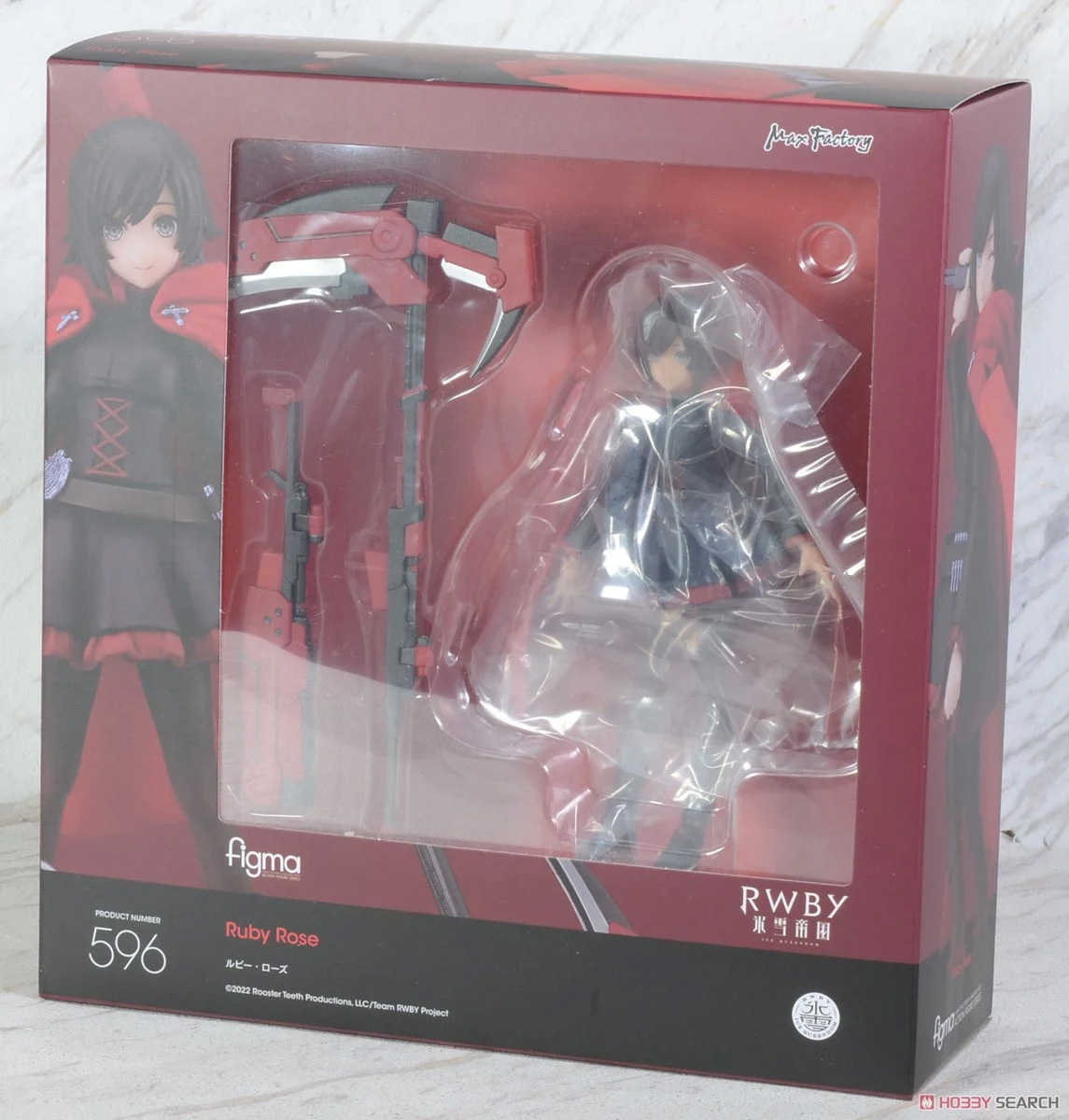 《夏本舖》日版 figma 596 RWBY 冰雪帝國 露比 蘿絲 新月玫瑰 鐮刀 槍械 披風 隊長 關節 可動 GSC