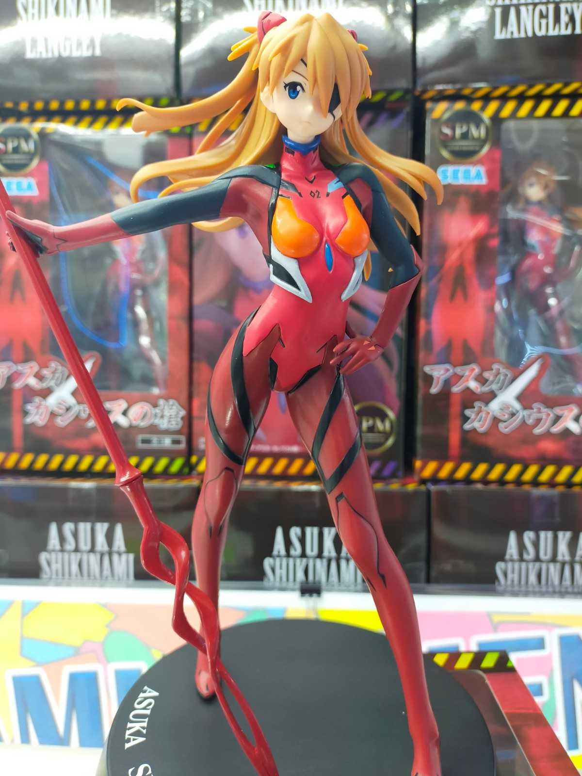 《夏本舖》日版 SEGA SPM 新世紀福音戰士 明日香 卡西烏斯槍 劇場版 機娘 緊身衣 駕駛員 戰鬥服 EVA 景品