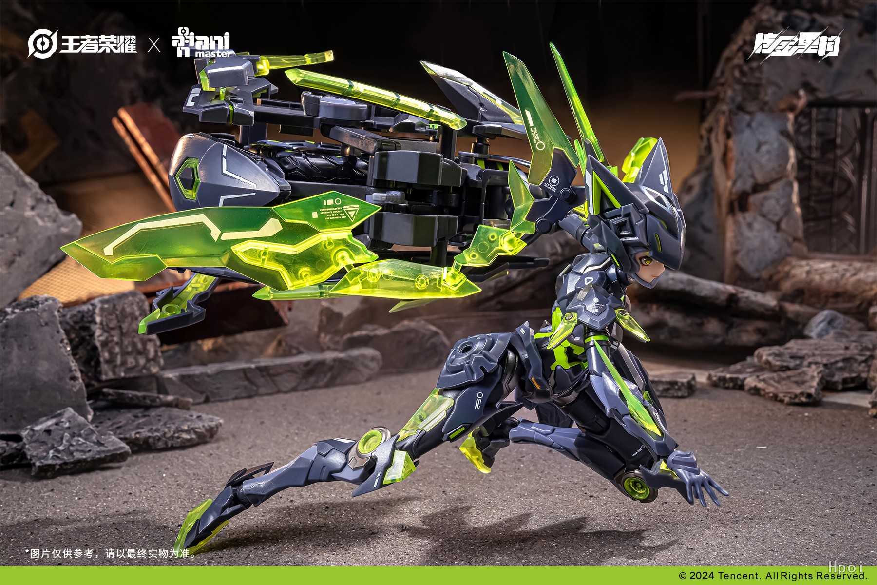 《夏本舖》現貨 大漫匠 AniMester 核金重構 王者榮耀 孫尚香 末日機甲型態 1/12 極速摩托 組裝 模型