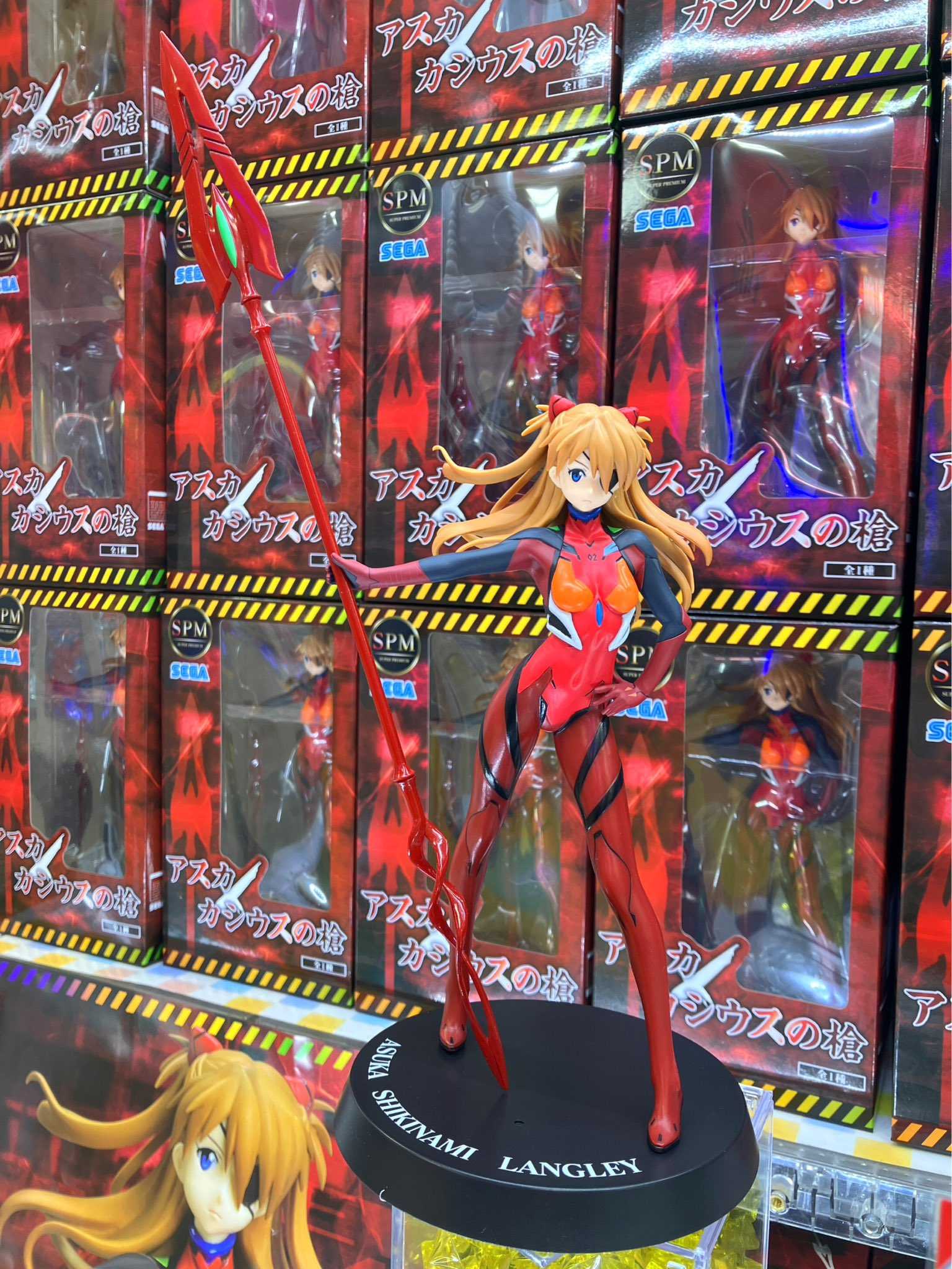 《夏本舖》日版 SEGA SPM 新世紀福音戰士 明日香 卡西烏斯槍 劇場版 機娘 緊身衣 駕駛員 戰鬥服 EVA 景品