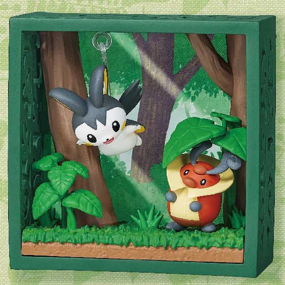 《夏本舖》日版 RE-MENT 寶可夢相框 深綠之森 妙蛙種子 水躍魚 皮卡丘 電飛鼠 睡睡菇 狙射樹梟 盒玩 中盒6入