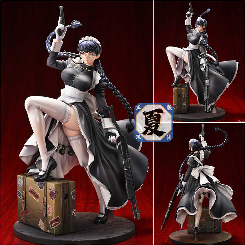 《夏本舖》日版 MEDICOS 1/7 企業傭兵 黑礁 羅貝爾特 惡夢女僕 高約29cm 一般款 白手套 PVC 完成品