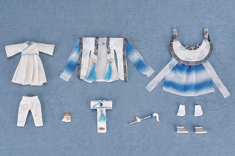 《夏本舖》代理 GSC 黏土娃 霹靂戰元史之天競鏖鋒 素還真 天競鏖鋒 蓮花紋 海藍色系 外衣 不包含假人衣架 可動